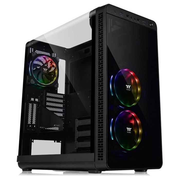 Корпус Thermaltake View 37 RGB Plus без БП E-ATX 2xUSB2.0 2xUSB3.0 audio bott PSU черный