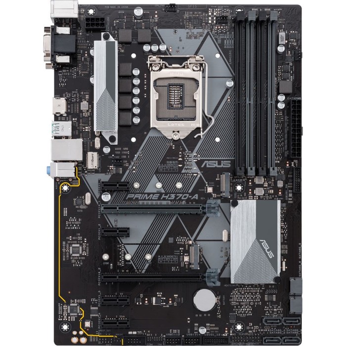 Материнская плата Asus PRIME H370-A Soc-1151v2 Intel H370 4xDDR4 ATX GbLAN RAID+VGA+DVI+HDMI   38542