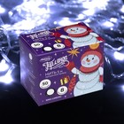 Гирлянда «Нить» 5 м, IP20, прозрачная нить, 50 LED, свечение белое, 8 режимов, 220 В 3556756