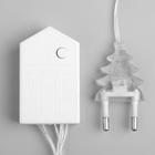 Гирлянда «Нить» 5 м, IP20, прозрачная нить, 50 LED, свечение тёплое белое, 8 режимов, 220 В 3556757