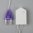 Гирлянда «Нить» 5 м, IP20, прозрачная нить, 50 LED, свечение фиолетовое, 8 режимов, 220 В 3556759