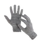 Gloves, cotton, knit 7 class 3 thread, size 9, black, grey