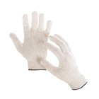 Gloves, cotton, knit 10 class, 4 threads, size 9, PVC-free, white