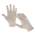 Gloves, cotton, knit 10 grade, 6 strands, size 9, black, white