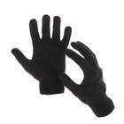 Gloves, cotton, knit 10 class, 4 threads, size 9, PVC, black