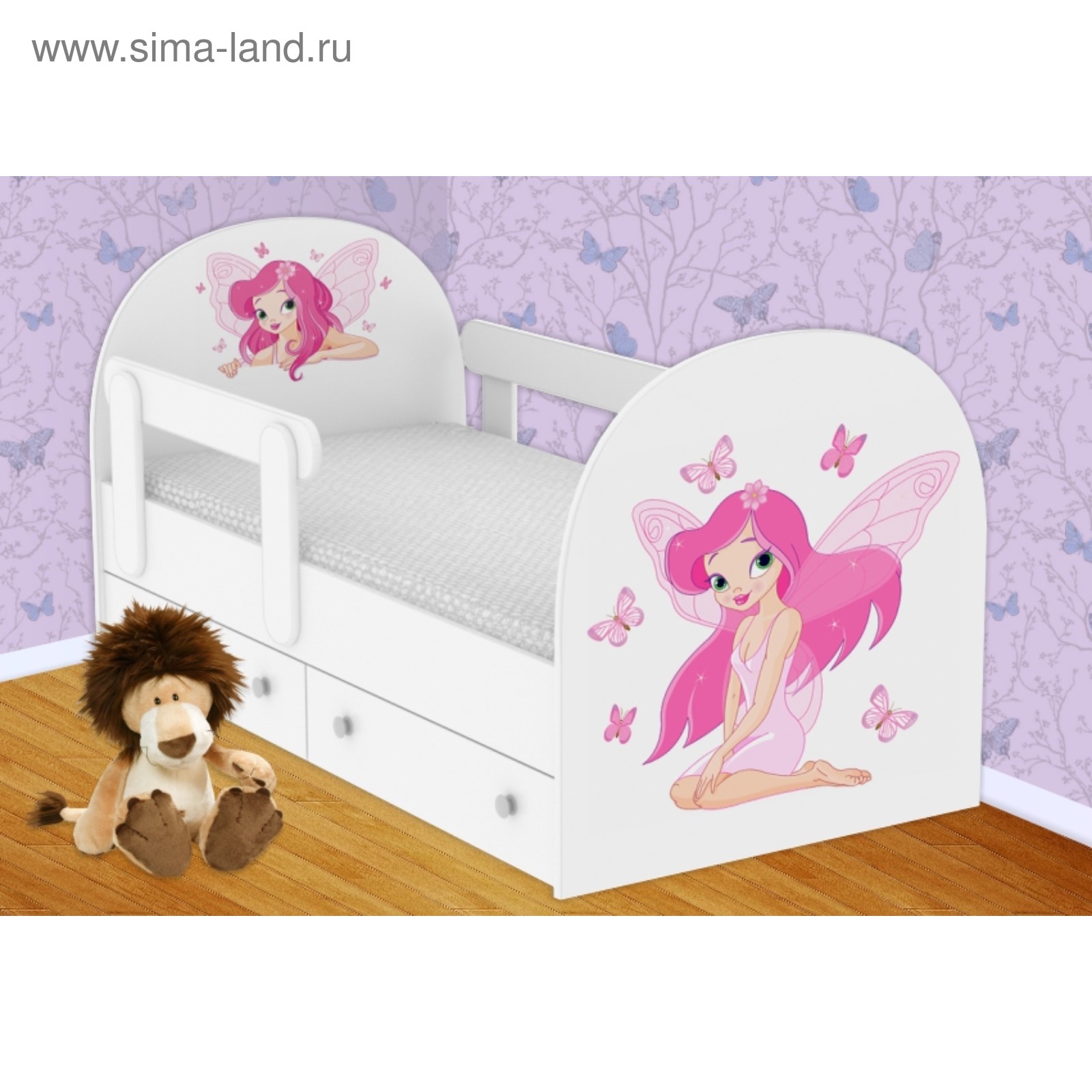 детская кровать с 4 лет с бортиками