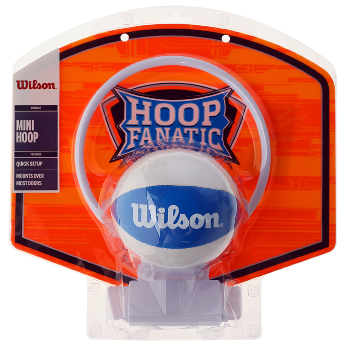 Набор для мини-баскетбола Wilson Hoop Fanatic Mini hoop kit, WTBA00435, щит с кольцом