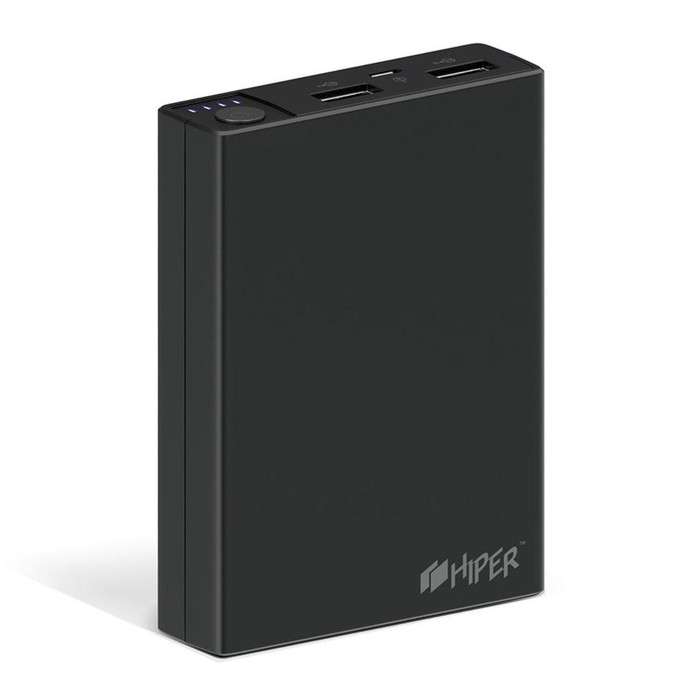 Мобильный аккумулятор Hiper RP10000 Li-Ion 10000mAh 2.1A+1A 2xUSB черный