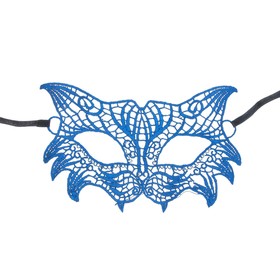 Карнавальная маска «Кошечка», ажур, цвет синий