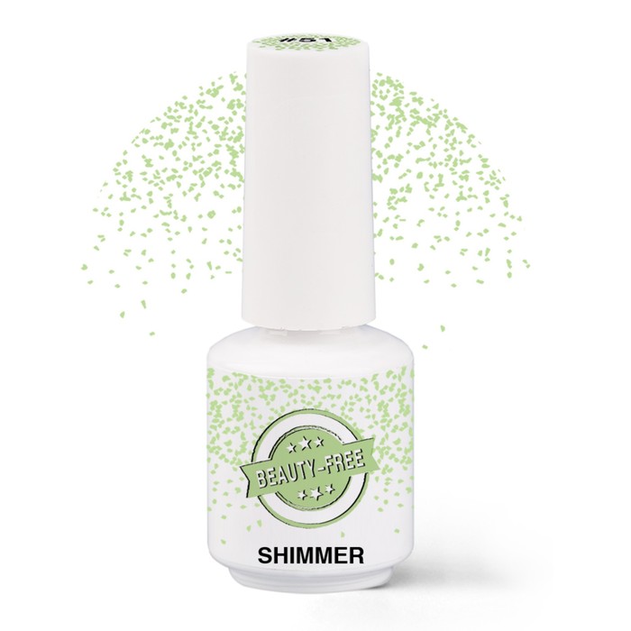 Гель-лак Beauty-Free Shimmer лавровый зеленый № 51, 8 мл