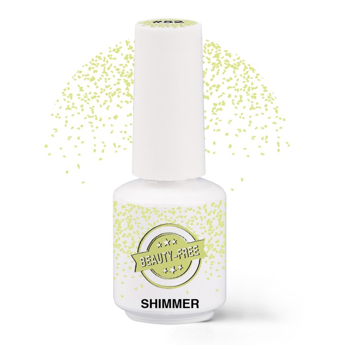 Гель-лак Beauty-Free Shimmer желто-зеленый № 52, 8 мл