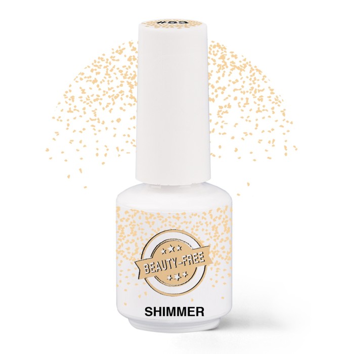 Гель-лак Beauty-Free Shimmer персиковый № 53, 8 мл