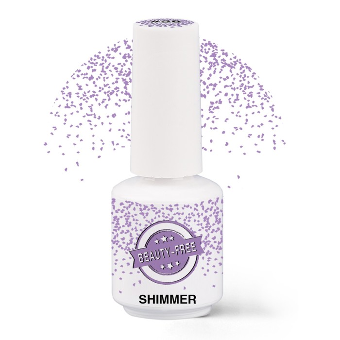 Гель-лак Beauty-Free Shimmer пастельно-фиолетовый № 58, 8 мл