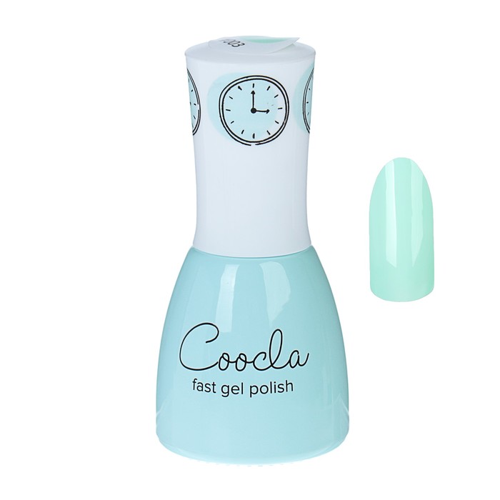 Гель-лак Coocla однофазный Fast gel polish Mint Toffee, 6 мл