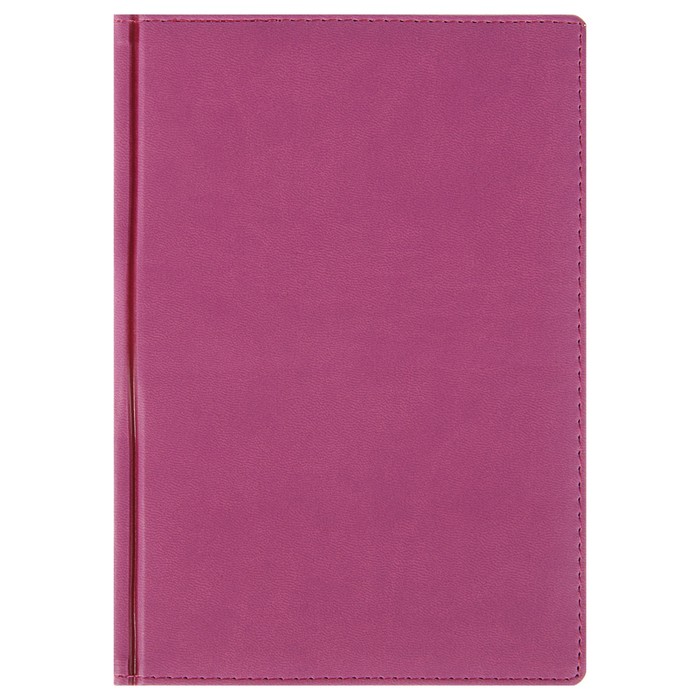 Ежедневник недатированный А5+, 136 листов Velvet, обложка искусственная кожа, розовый