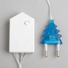 Гирлянда «Нить» 10 м, IP20, прозрачная нить, 100 LED, свечение синее, 8 режимов, 220 В 3556782