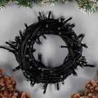 Гирлянда «Нить» 10 м, IP20, тёмная нить, 100 LED, свечение мульти, 8 режимов, 220 В 3556787