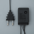 Гирлянда «Нить» 10 м, IP20, тёмная нить, 100 LED, свечение тёплое белое, 8 режимов, 220 В 3556789