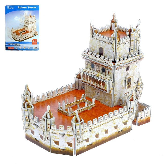 Конструктор 3D Belem Tower, 46 деталей