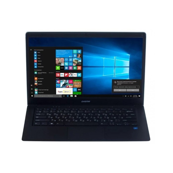 Ноутбук Digma EVE 1402 Atom X5 Z8350/4Gb/SSD32Gb/Intel HD400/14.1&quot;/TN/HD/W10 черн-серебр