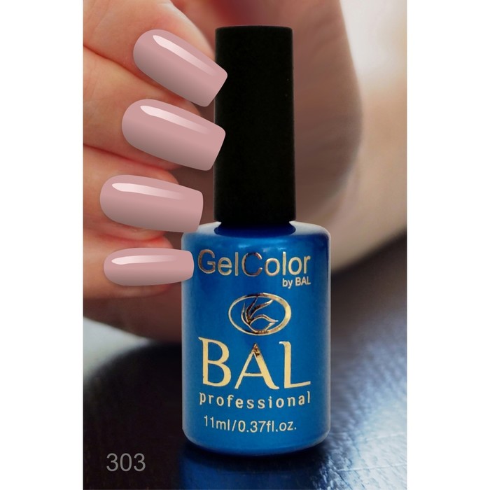 Гель-лак каучуковый BAL GelColor №303, 11 мл