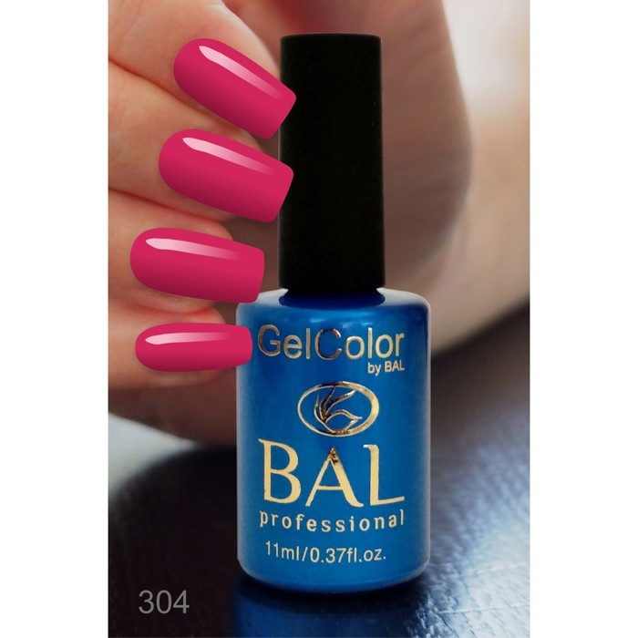 Гель-лак каучуковый BAL GelColor №304, 11 мл