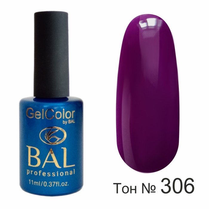 Гель-лак каучуковый BAL GelColor №306, 11 мл