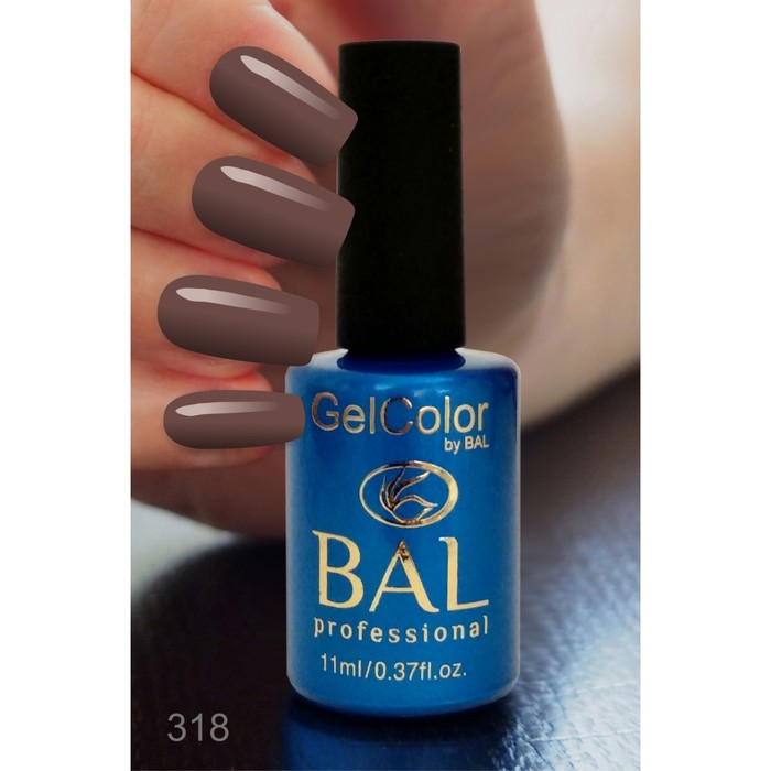 Гель-лак каучуковый BAL GelColor №318, 11 мл