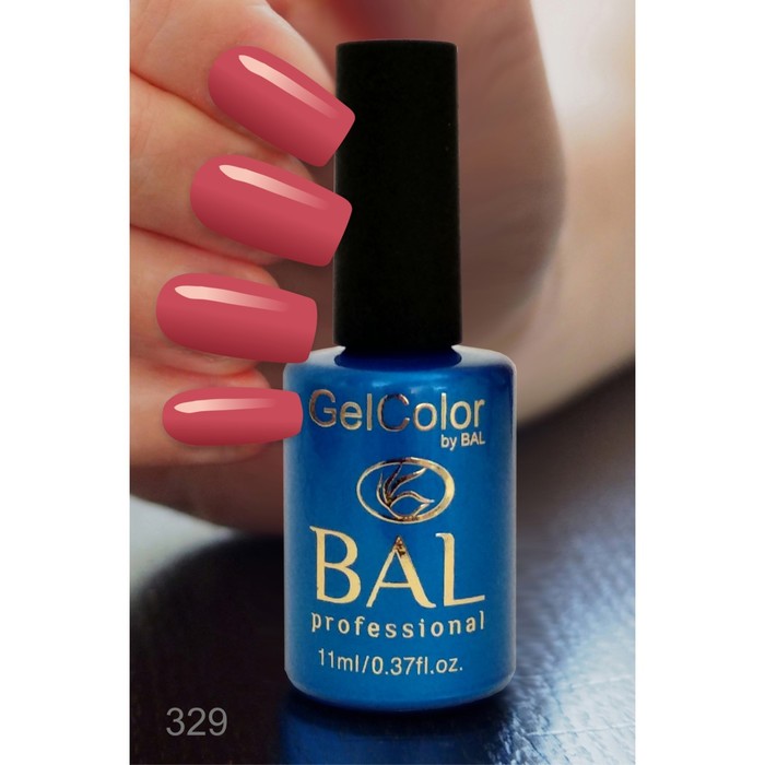 Гель-лак каучуковый BAL GelColor №329, 11 мл