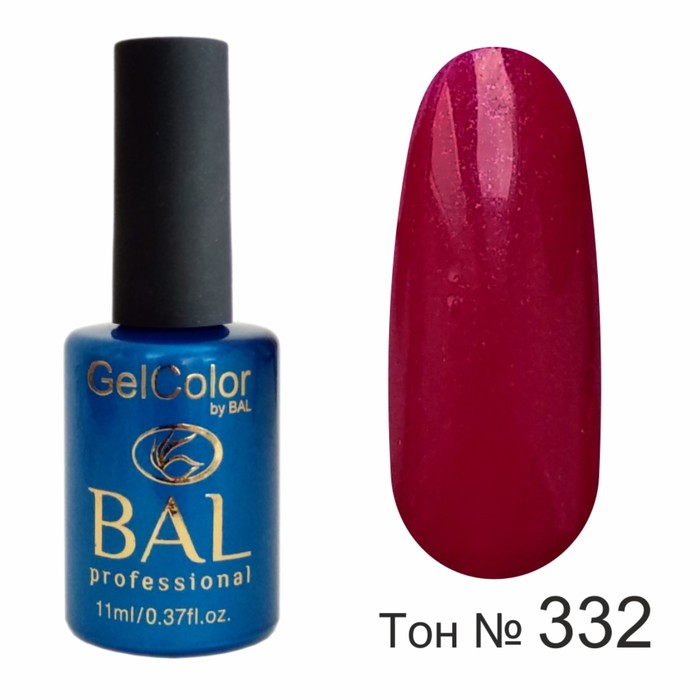 Гель-лак каучуковый BAL GelColor №332, 11 мл