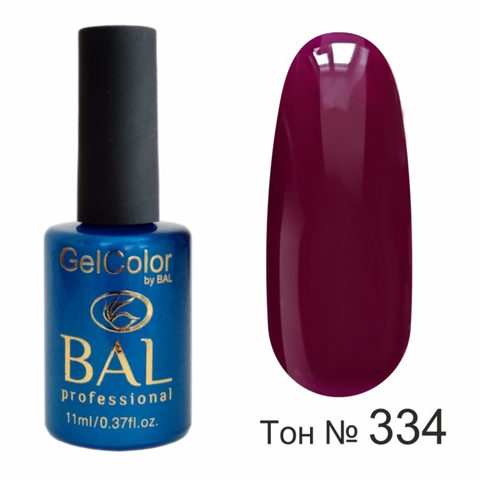 Гель-лак каучуковый BAL GelColor №334, 11 мл