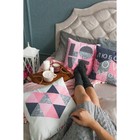 Чехол на подушку Этель «Любовь» 40х40 см, велюр, 100% п/э - фото 799495363