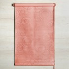 Штора рулонная «Блэкаут», светонепроницаемая, 50 х 160 см, замша, цвет розовый - фото 6605635