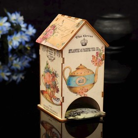 Чайный домик "Чайничек" с УФ-печатью, 8,5х9,5х16см