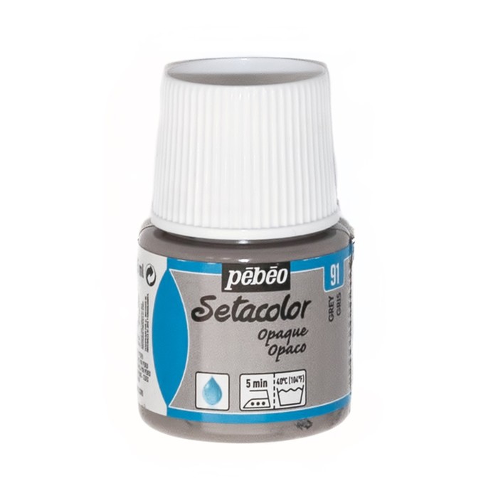 Краска для ткани 45мл Pebeo Setacolor 295-091 серый