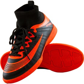 ATEMI football boots, black-orange color, synthetic leather, size 36. 