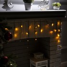 Гирлянда «Бахрома» 3 × 0.5 м, IP20, тёмная нить, 80 LED, свечение жёлтое, 8 режимов, 220 В 3556857