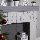 Гирлянда «Бахрома» 3 × 0.5 м, IP20, тёмная нить, 80 LED, свечение жёлтое, 8 режимов, 220 В 3556857