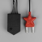 Гирлянда «Бахрома» 3 × 0.5 м, IP20, тёмная нить, 80 LED, свечение жёлтое, 8 режимов, 220 В 3556857