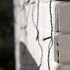 Гирлянда «Бахрома» 3 × 0.5 м, IP20, тёмная нить, 80 LED, свечение синее, 8 режимов, 220 В 3556855