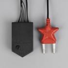 Гирлянда «Бахрома» 3 × 0.5 м, IP20, тёмная нить, 80 LED, свечение синее, 8 режимов, 220 В 3556855