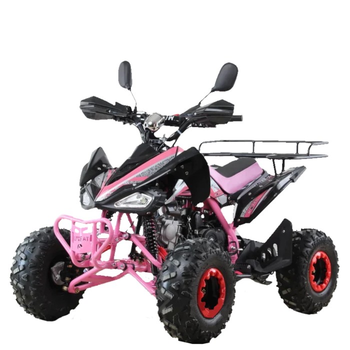 Квадроцикл бензиновый MOTAX ATV T-Rex-7 125 cc, черно-розовый