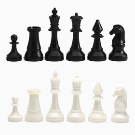 Шахматные фигуры турнирные, пластик, король h-10.5 см, пешка h-5 см в Донецке