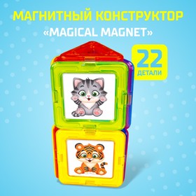 Магнитный конструктор Magical Magnet, 22 детали, детали матовые
