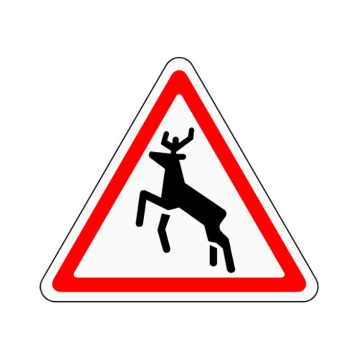 Знак дорожный 1.27 «Дикие животные»