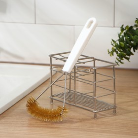 Brush for dishes with metal bristles 25x11 cm