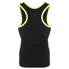 Майка-борцовка с окантовкой, размер 38, цвет чёрный/лайм - фото 802115451 Майка-борцовка с окантовкой, размер 38, цвет чёрный/лайм - фото 802115451