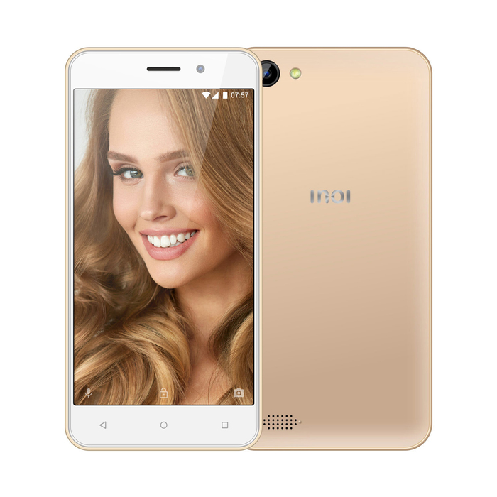 Смартфон INOI 2 Lite Gold 5&quot;, 854*480, 8Gb, 1Gb RAM, 5+2Mp золотой