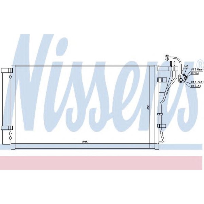 Радиатор кондиционера NISSENS 940698