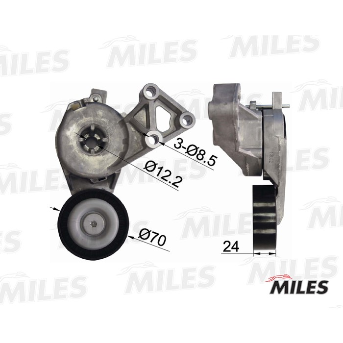 Натяжитель ремня приводного MILES AG00290